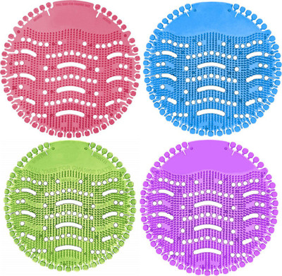 VAAMnational Urinal Screen Mats with Fragrance Lemon Exciting Fragrances Mat Toilet Cleaner(4 x 1 Wipes)