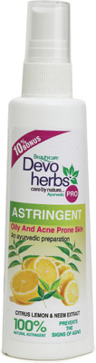 Devoherbs Ayurvedic Astringent Made With Citrus Lemon & Neem Extract Men & Women(100 ml)