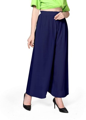 E Solutions Relaxed Women Dark Blue Trousers