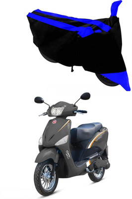 THE REAL ARV Waterproof Two Wheeler Cover for Hero(Electric Optima, Blue)