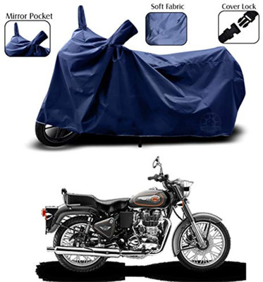 KRYB Waterproof Two Wheeler Cover for Royal Enfield(Bullet 500, Blue)