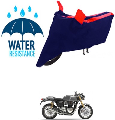 RONISH Waterproof Two Wheeler Cover for Triumph(Thruxton 1200 R, Black, Red)