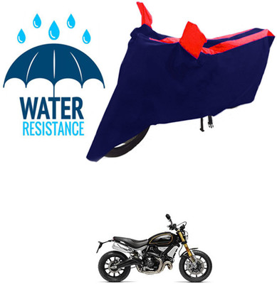 RONISH Waterproof Two Wheeler Cover for Ducati(Scrambler 1100, Blue, Red)