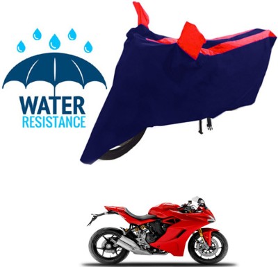 RONISH Waterproof Two Wheeler Cover for Ducati(SuperSport, Red)