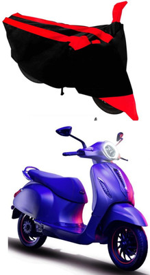 APNEK Waterproof Two Wheeler Cover for Bajaj(Chetak, Red)