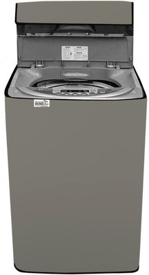 wellhome decor Furnishing Top Loading Washing Machine  Cover(Width: 69 cm, Plain Gray)