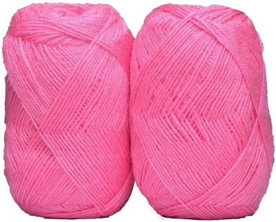 RCB Oswal Chirag Pink (600 gm) Wool Ball Hand Knitting Wool/Art Craft Soft Fingering Crochet Hook Yarn, Needle Knitting Yarn Thread Shade no-26