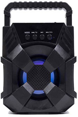 Techobucks Great Sound Soundbar Karaoke Wireless Portable 3D sound Splashproof led Light & Carry Handle-Travel Multimedia Mp3 Player mini Home theatre MP3 Player(Black, 5 Display)