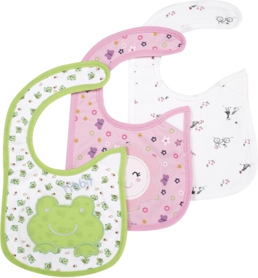 Baby Moo Floral Multicolour 3 Pk Bibs(Multicolor)