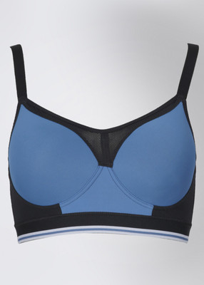Buy Enamor SB05 Women Full Coverage Non Padded Bra Blue on