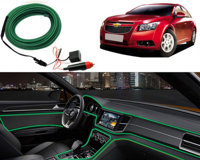 FINCOSTA DL:145- 5Mtr Car Dashboard Light Ice Green ELWire Fancy Ambient Light for Cruze Car Fancy Lights(Green)