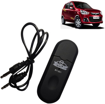 aksmit v4.0 Car Bluetooth Device with 3.5mm Connector, Transmitter, Adapter Dongle, Audio Receiver(Black)