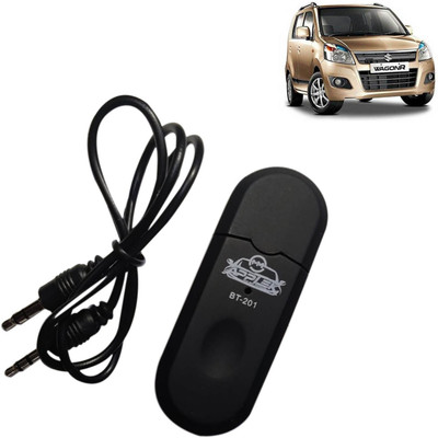 aksmit v4.0 Car Bluetooth Device with 3.5mm Connector, Transmitter, Adapter Dongle, Audio Receiver(Black)