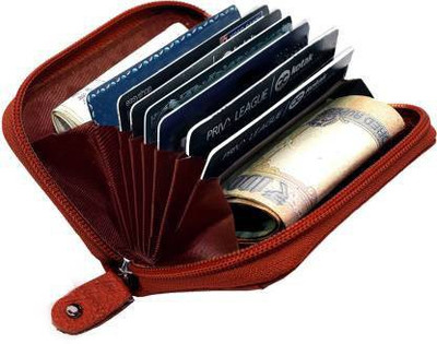 A R ENTERPRISES 7 Card Holder(Set of 1, Maroon)