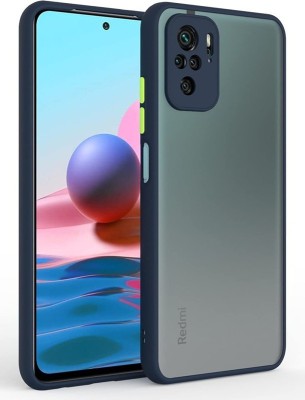 MOBIRUSH Back Cover for Mi Redmi Note 10 4G(Blue, Camera Bump Protector, Pack of: 1)