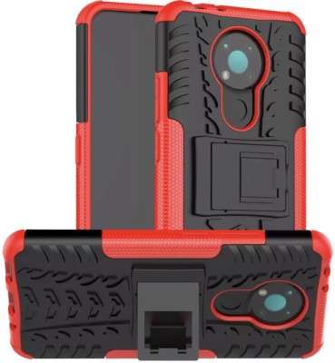 MOBIRUSH Back Cover for Nokia 3.4(Red, Black, Rugged Armor, Pack of: 1)