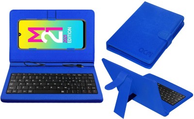 ACM Keyboard Case for Samsung Galaxy M21 2021 Edition(Blue, Cases with Holder, Pack of: 1)