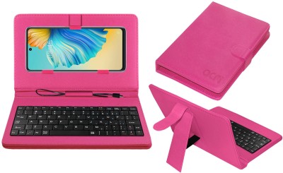 ACM Keyboard Case for Tecno Camon 17 Pro(Pink, Cases with Holder, Pack of: 1)