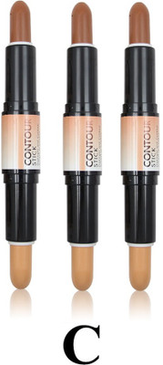 MYEONG Best Make Up Waterproof Contouring Foundation Contour Makeup Concealer Stick Concealer(MULTI-COLOR, 24 g)
