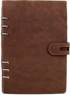HolyWell Twisty Pad, Handcrafted Gift Set A4 Diary Ruled 300 Pages(Tan, Pack of 2)