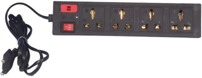 SATYAM BANYAN 4  Socket Extension Boards(Black, 2 m)