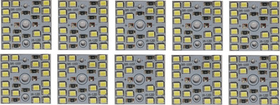 JIPNEX 10 Pcs 12 Volt DC 9 watt Direct on Board Led Bulb Raw Materials White Color Light Electronic Hobby Kit