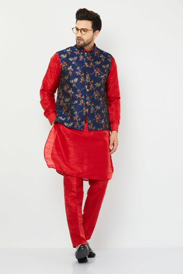 ARMAAN ETHNIC Men Kurta Pant Ethnic Jacket Set