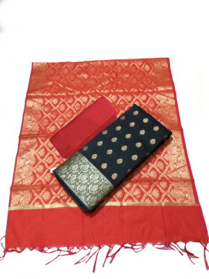 The SDF India Cotton Silk Self Design Salwar Suit Material