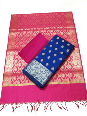 The SDF India Cotton Silk Self Design Salwar Suit Material