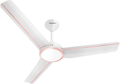 HAVELLS Trinity Underlight 1200 mm Underlight 3 Blade Ceiling Fan (Pearl White LT Copper, Pack of 1)