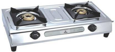 surya tech Stainless Steel Manual Gas Stove(2 Burners)