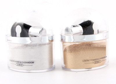 MYEONG Perfect Quality Shimmer Finish Gold & Silver Highlighter Powder Pack Of 2 Highlighter(Gold, Silver)