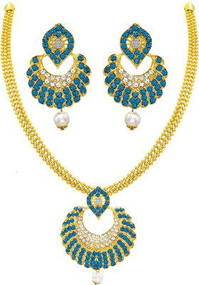 Rhymee Alloy Gold-plated Multicolor Jewellery Set(Pack of 1)