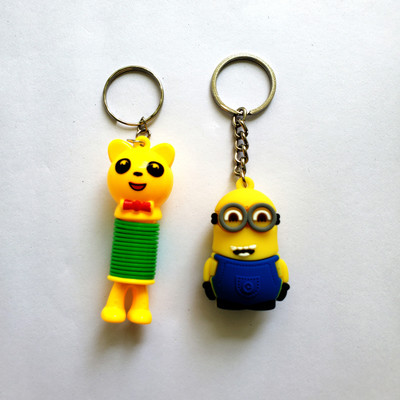 ShopTalk Spring Smiley & Minion Key Chain