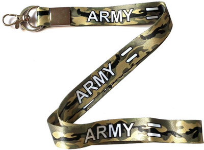 Meeko.com Army Decorative Fabric Hook Long Key Chain for Army Lover Key Chain