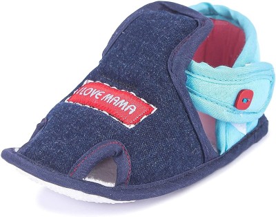 Butterthief Unisex Infant Sandal for Newborn First Walking Baby Sandal (4-7Months)-11 Booties(Toe to Heel Length - 11 cm, Blue (4-7 Months))