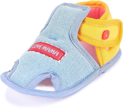 Butterthief Unisex Baby Sandal for Boys & Girls, Infant Sandal for Newborn, First Walking Baby Sandal Booties(Toe to Heel Length - 11 cm, Light Blue (4-7 Months))
