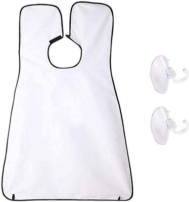 Kinematic Enterprise Shaving Beard Bib Grooming Apron With 2 Suction Cups (Multicolor) Makeup Apron