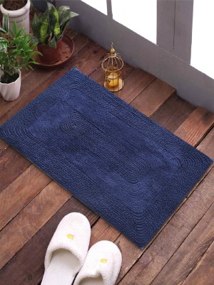 Gangji Cotton Door Mat(Blue, Pack of 2, Medium, Pack of 2)