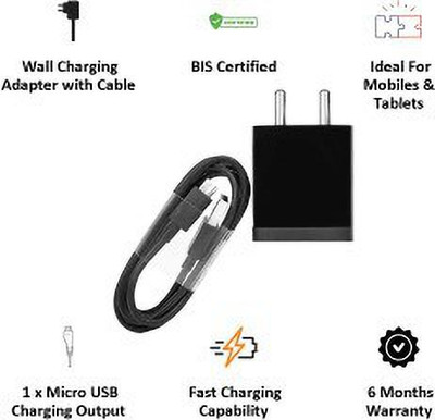 FYN Store Wall Charger Accessory Combo for Xiaomi Redmi 6A, Xiaomi Redmi 7A, Xiaomi Redmi Note 5 Pro, Xiaomi Redmi Note 6 Pro,(Black)