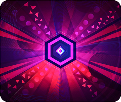 aaptees Dark Pink Abstract Gaming Mouse Pad Mousepad(Multicolor)