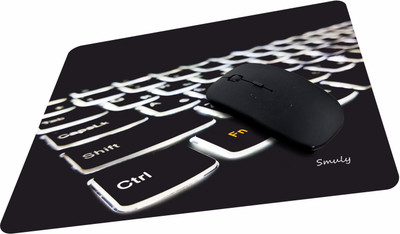 SMULY LIGHTING KEYBOARD Non Slip Base Mousepad(Multi Colour 7)
