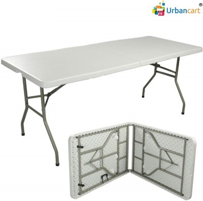 Urbancart Metal Outdoor Table(Finish Color - White, Pre-assembled)