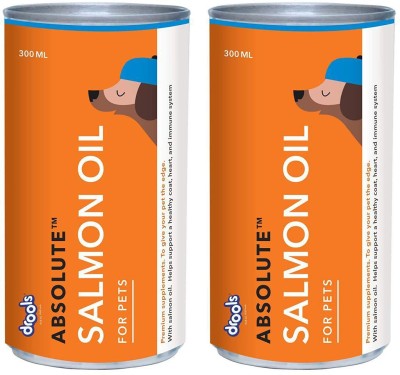 Drools Drools Absolute Salmon Oil Syrup Dog Supplement 300ml (Pack of 2) Chicken 0.9 kg (2x0.45 kg) Dry Young Dog Food