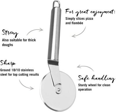 Aatisons Bread|| Sandwich|| Dosa|| Chila| Roti|| Pizza Cutter.1 pc Wheel Pizza Cutter(Carbon Steel)