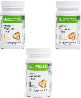 HERBALIFE afresh energy drink mix combo multi flavour Plant-Based Protein(150 g, Elaichi+Elaichi, ginger)