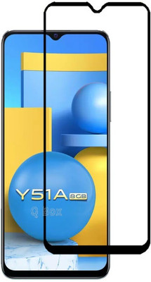 Q Box Edge To Edge Tempered Glass for Vivo Y51A(Pack of 1)