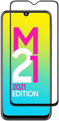TESPARK Edge To Edge Tempered Glass for SAMSUNG GALAXY M21 2021 EDITION(Pack of 1)