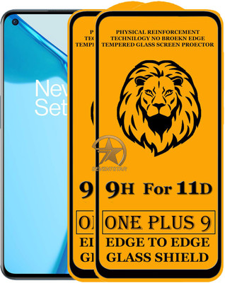 11D Edge To Edge Tempered Glass for OnePlus 9(Pack of 2)