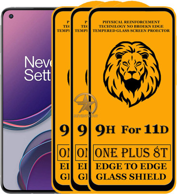 SEVEN7STAR Edge To Edge Tempered Glass for OnePlus 8T(Pack of 3)